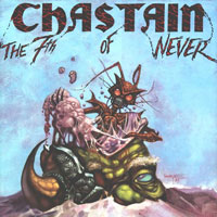 Chastain - The 7th Of Never LP, Black Dragon Records pressing from 1987