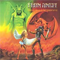 Iron Angel - Hellish Crossfire LP, Combat pressing from 1986
