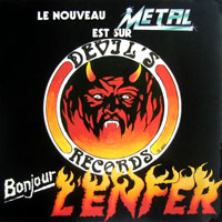 Various - Bonjour l'Enfer LP, Devil's Records pressing from 1985