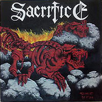 Sacrifice - Torment In Fire LP, Diabolic Force pressing from 1986