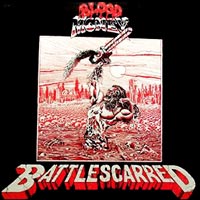 Blood Money - Battlescarred LP, Ebony Records pressing from 1987