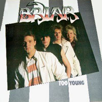 Briar - To Young LP, Heavy Metal Records pressing from 1985