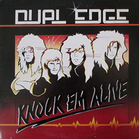 Dual Edge - Knock 'em Alive LP, Intense Records pressing from 1987