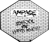Ampage - School of Hard Knox Shape Pic-EP, Iron Works pressing from 1988