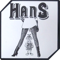 Hans Naughty - Tears In The Night Shape Pic-EP, Iron Works pressing from 1987