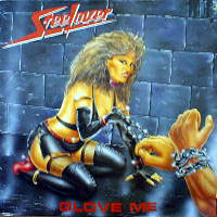 Steelover - Glove Me LP, Mausoleum Records pressing from 1984