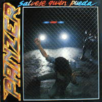 Panzer - Salvese Quien Pueda LP, Mausoleum Records pressing from 1984