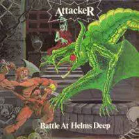 Attacker - Battle At Helmes Deep LP, Metal Blade Records pressing from 1985