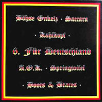 Various - 6 fur deutschland LP/CD, Metal Enterprises pressing from 1990