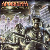 Apocrypha - Area 54 LP/CD, Roadrunner pressing from 1990