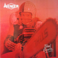 Avenger - Blood Sports LP, Roadrunner pressing from 1984