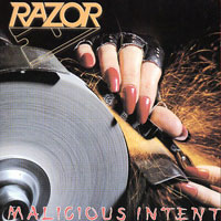 Razor - Malicious Intent LP, Roadrunner pressing from 1986