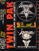 Venom - Welcome To Hell / Black Metal MC, Roadrunner pressing from 1986