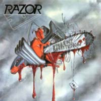Razor - Violent Restitution LP/CD, Roadrunner pressing from 1988
