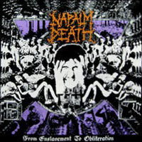 Napalm Death - From Enslavement To Obliteration LP, Rock Brigade Records pressing from 1989