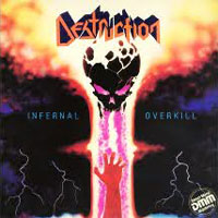 Destruction - Infernal Overkill LP, Steamhammer pressing from 1985