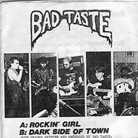 Bad Taste - Rockin' girl 7" sleeve