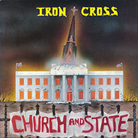 Iron Cross - Church and state LP sleeve