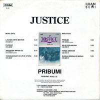 Justice - Pribumi LP sleeve