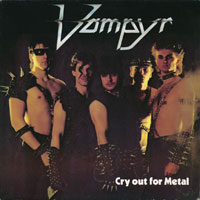 Vampyr - Cry out for Metal CD, LP sleeve