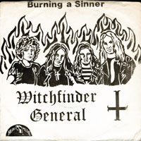 Witchfinder General - Burning a Sinner 7" sleeve